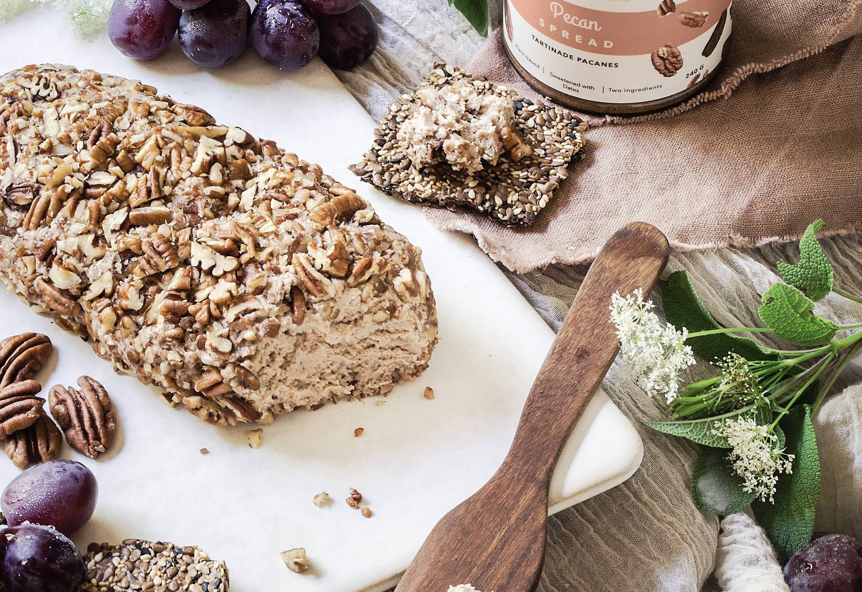 Pecan Crusted Baked Goat Cheese – NutJar