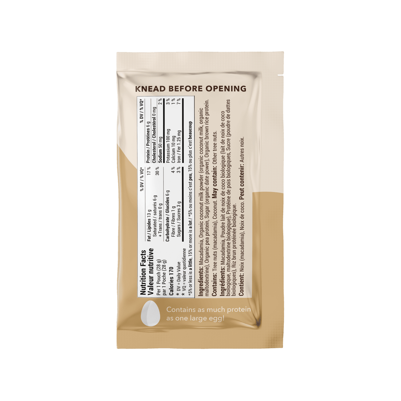 Macadamia Coconut Protein Packs